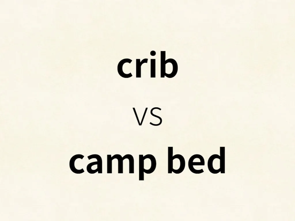 crib vs camp bed